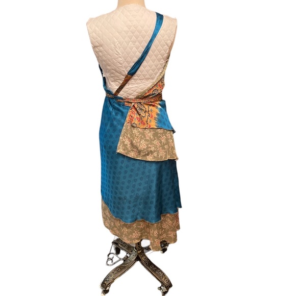 Vintage Boho reversible sari wrap skirt - Picture 12 of 14